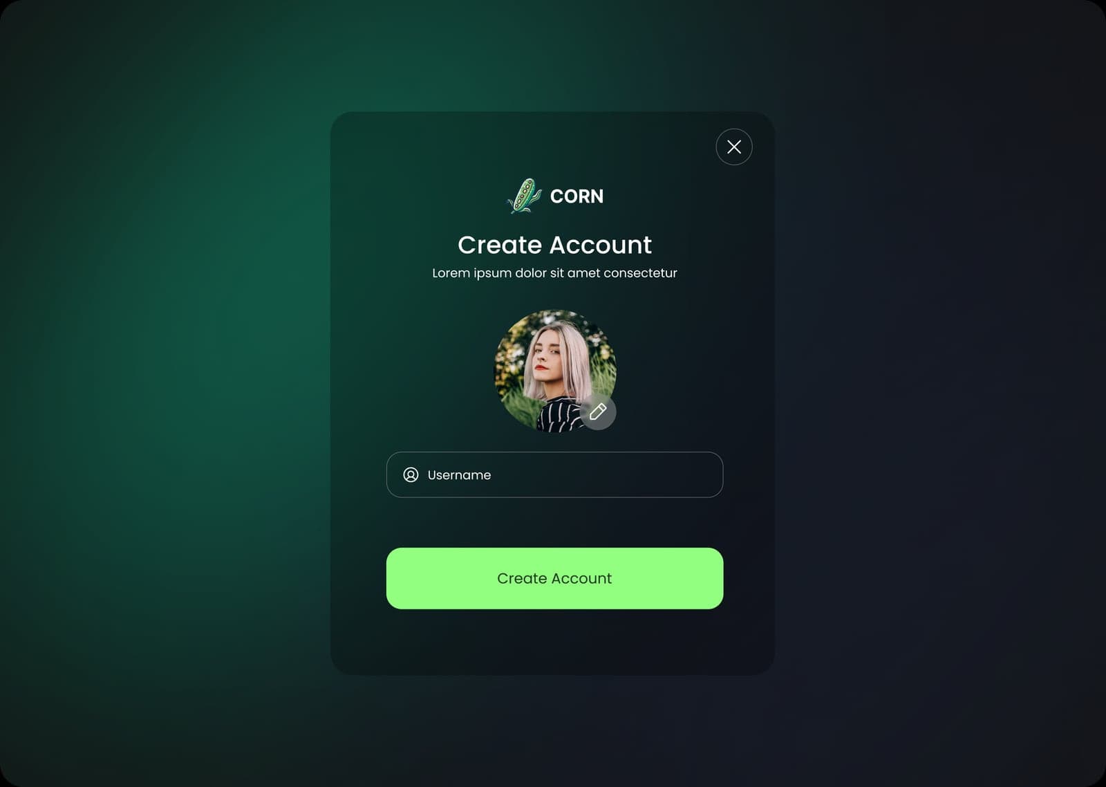 Corn wallet onboarding