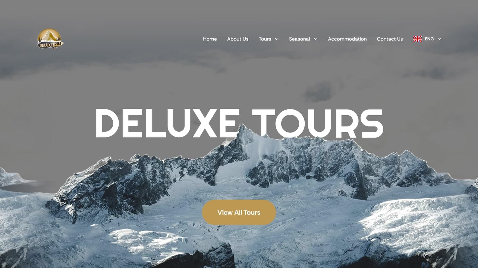 Deluxe Tours landing page