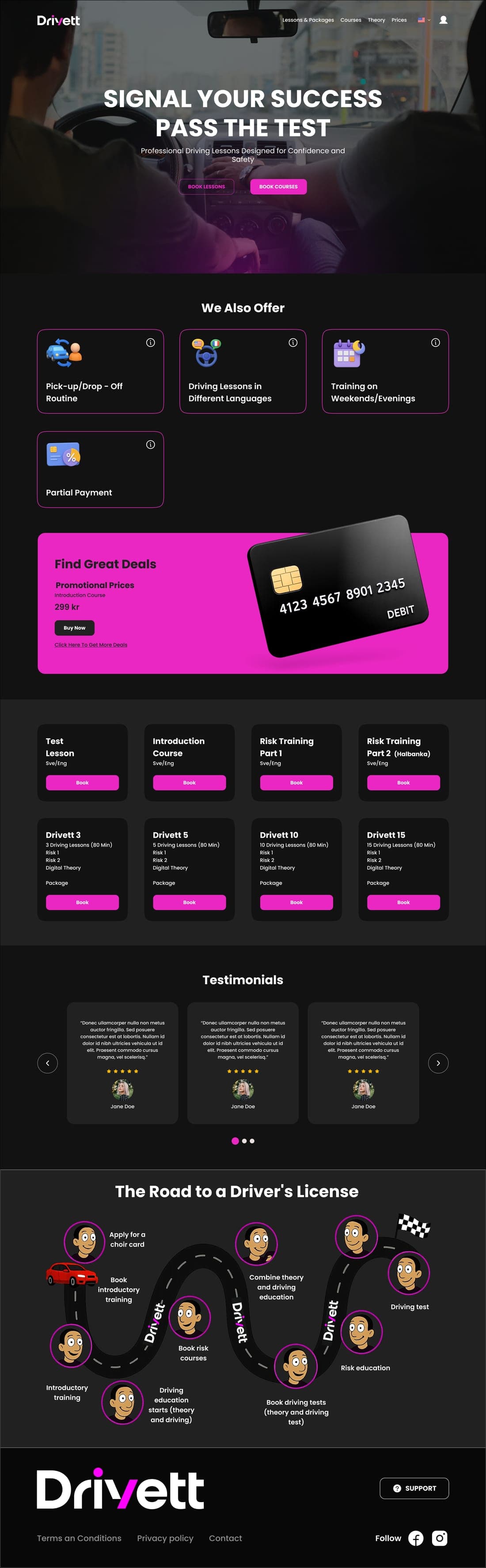 Drivett full homepage