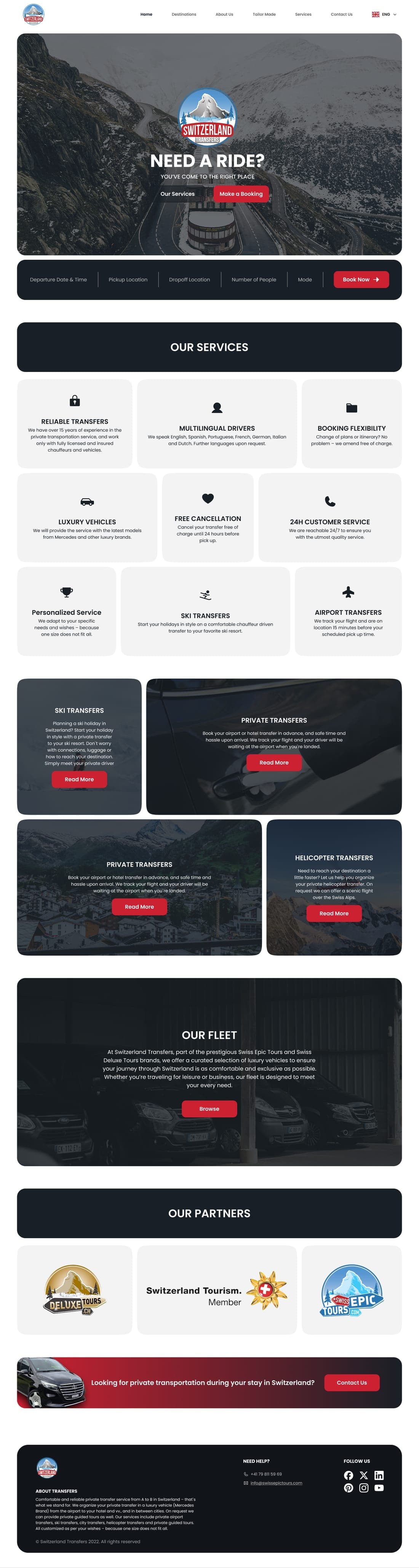 Switzerland Transfers full homepage